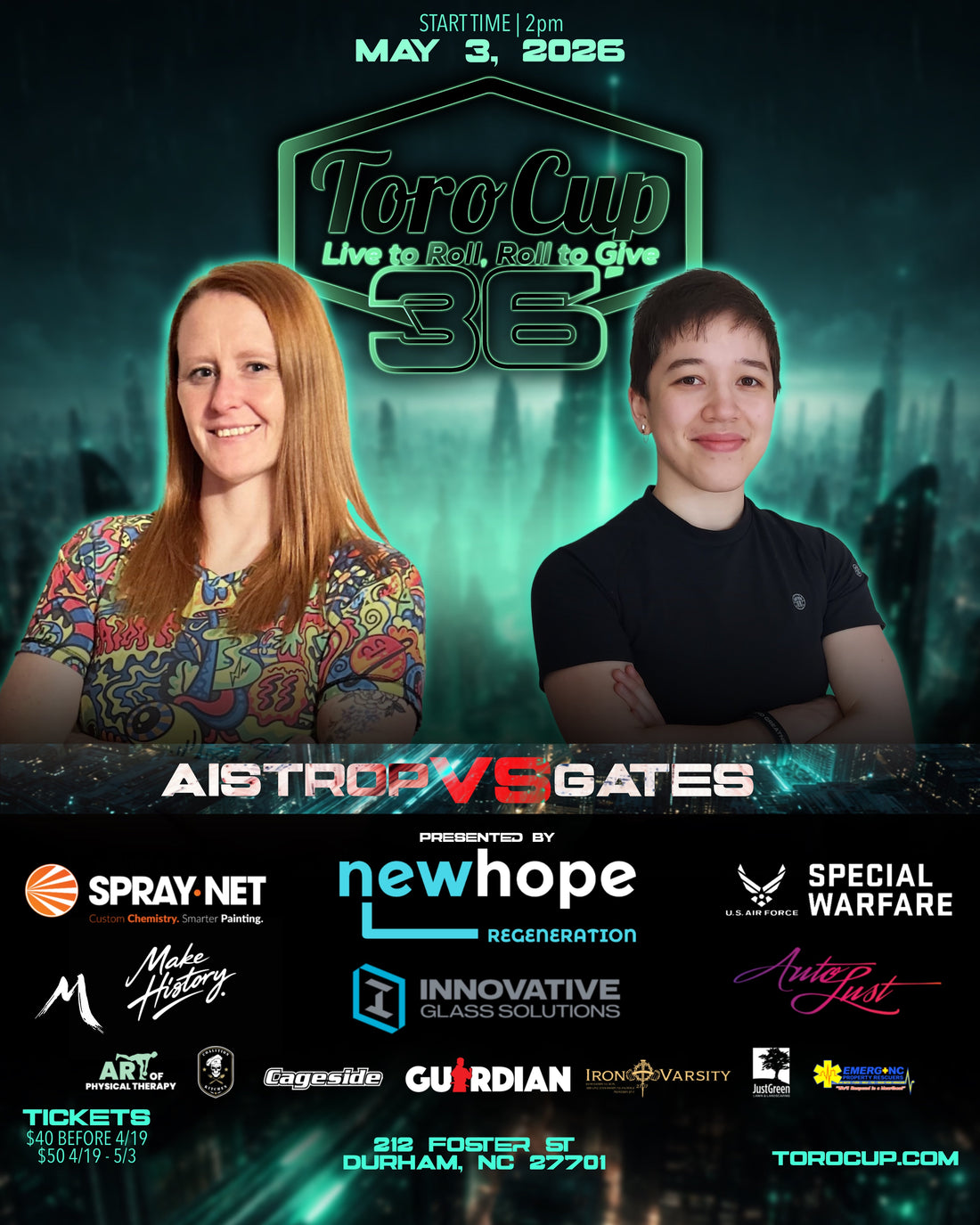 Kristen Gates (Battleborn Jiu Jitsu) def.Sara Aistrop (Ronin Kickboxing) RNC (6:49)