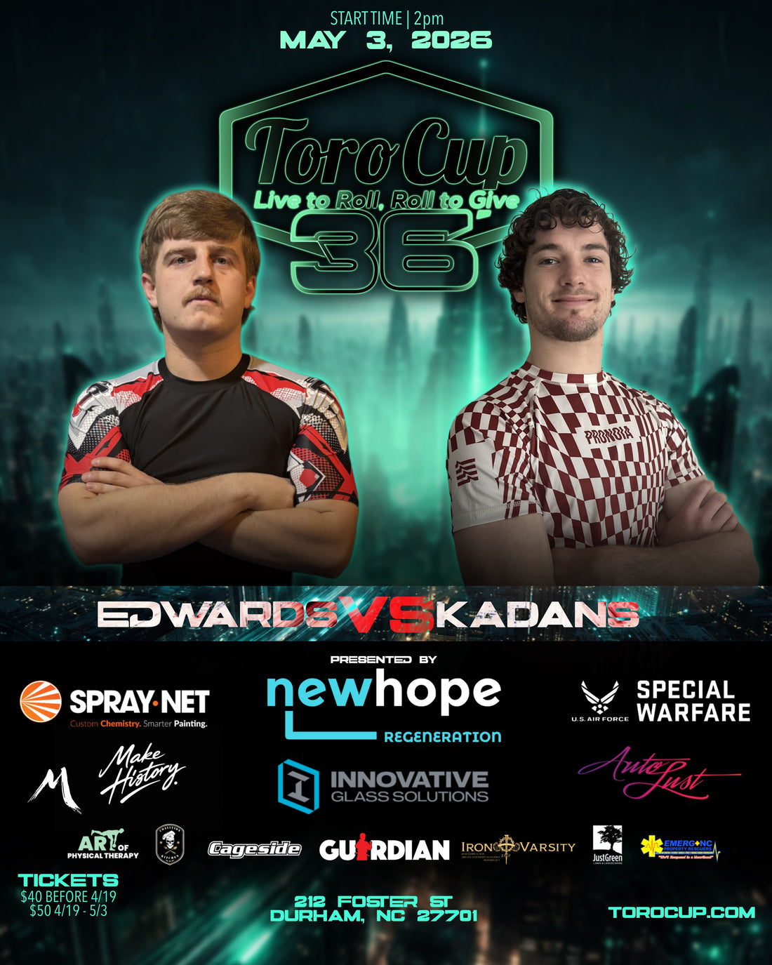 Elliot Kadans (Gracie Raleigh) def. Michael Edwards (Battleborn BJJ) Straight Ankle Lock (1:58) *Submission Bonus*