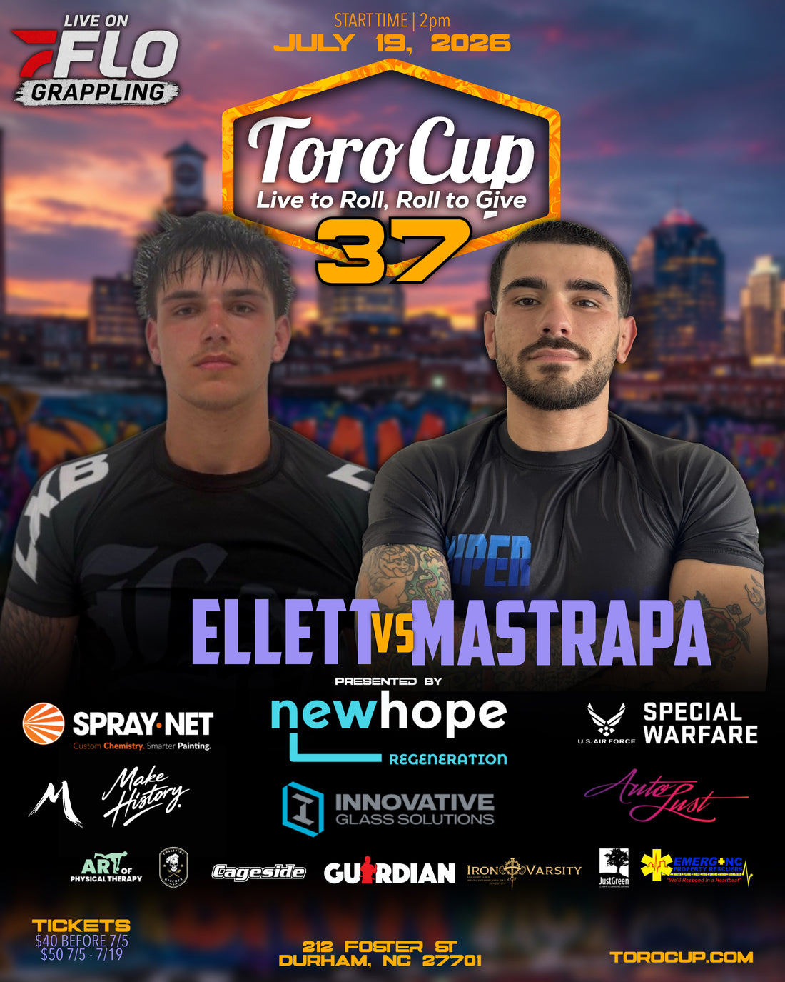 Marcus Mastrapa (Elevate MMA) def. Zander Ellett (Bull & Bear Jiu Jitsu) 19-6