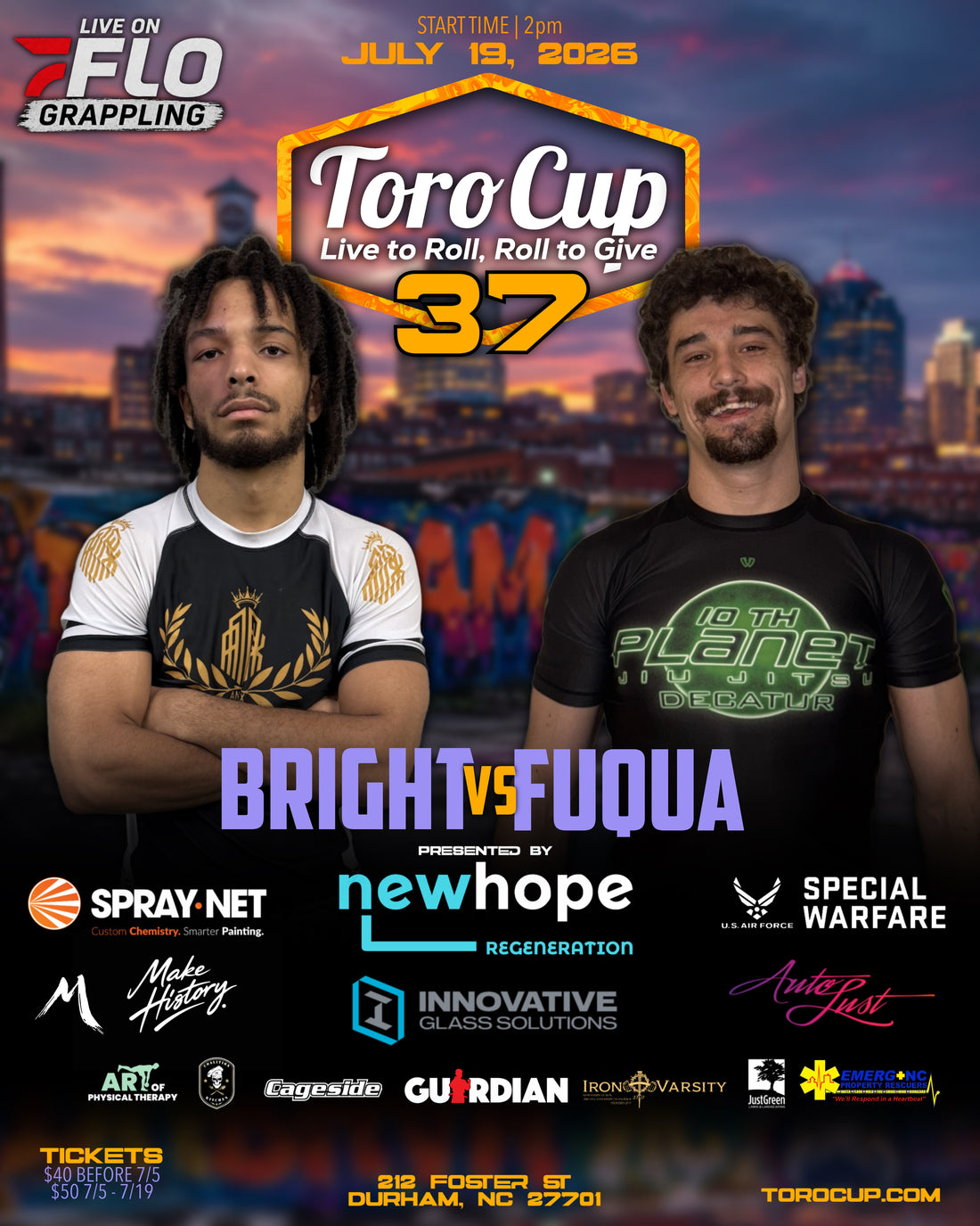 Zachary Fuqua (10th Planet Decatur) def. Matthew Bright (TNT Martial Arts) Triangle 4:36 *Make History Bonus*