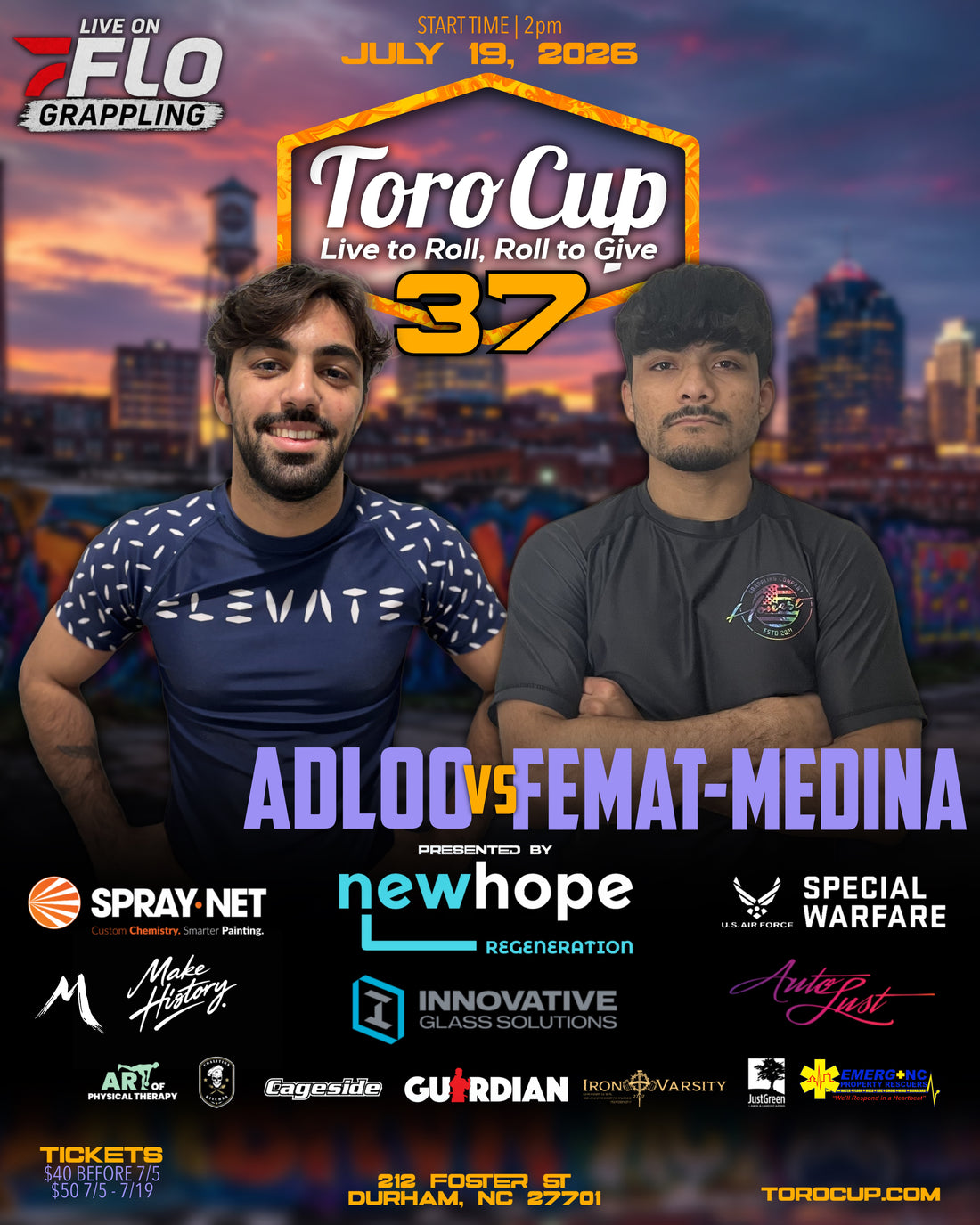 Kayon Adloo (Elevate MMA) def. Ricky Femat-Medina (Honest Grappling) 4-0