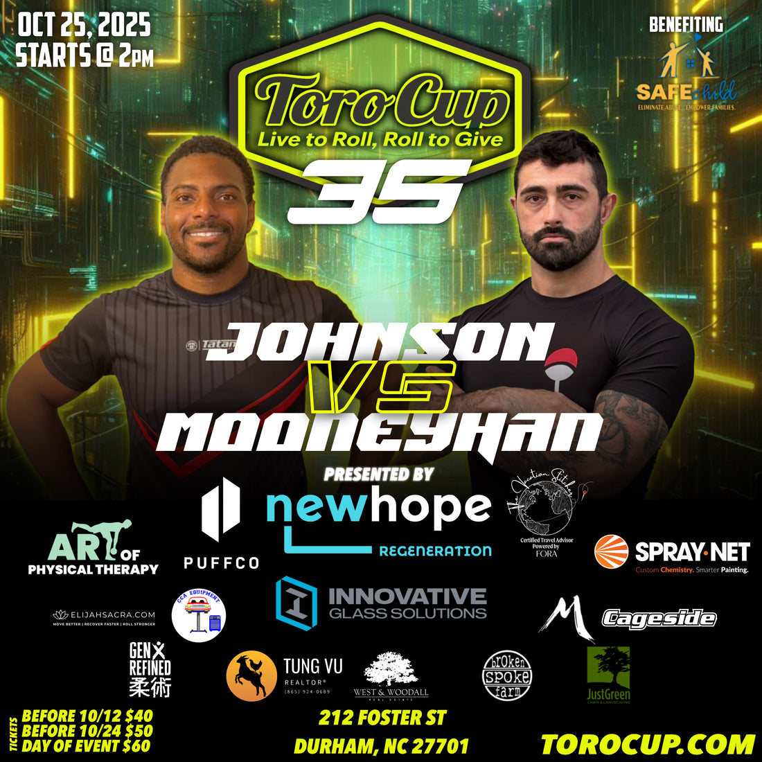 20. Glen Mooneyhan (Red Fox Jiu JItsu) def. Brandon Johnson (Ronin MMA Club) Arm Bar (5:07)