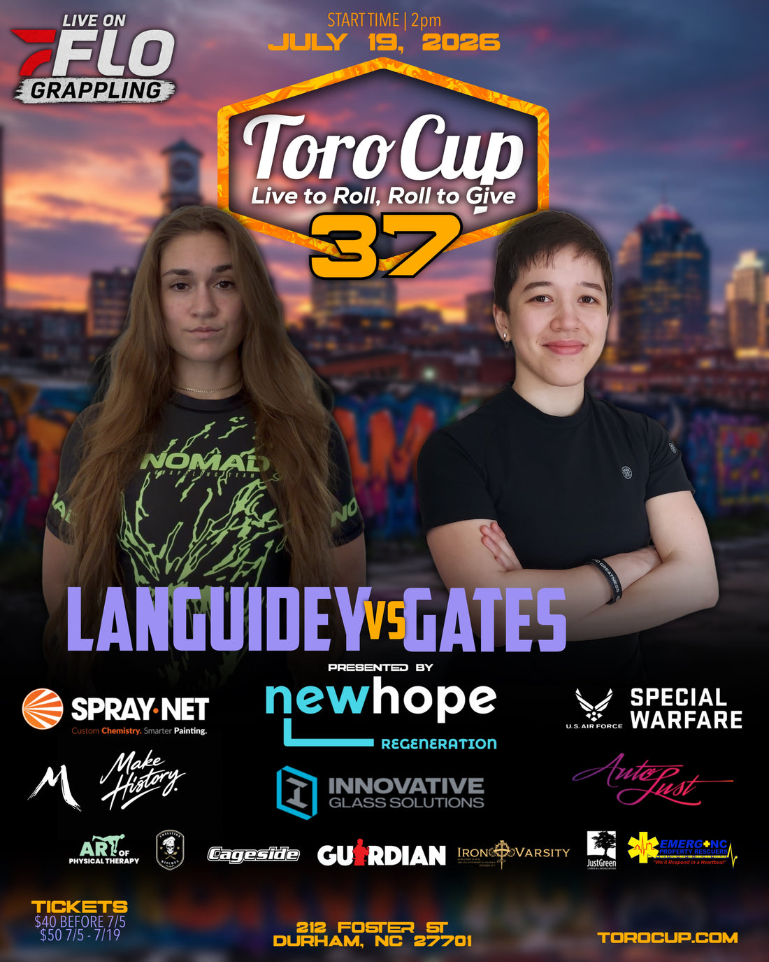 Katy Languidey (Triumph Fight Academy) def. Kristen Gates (Battleborn BJJ) RNC 1:00 *Submission Bonus & Make History Bonus*