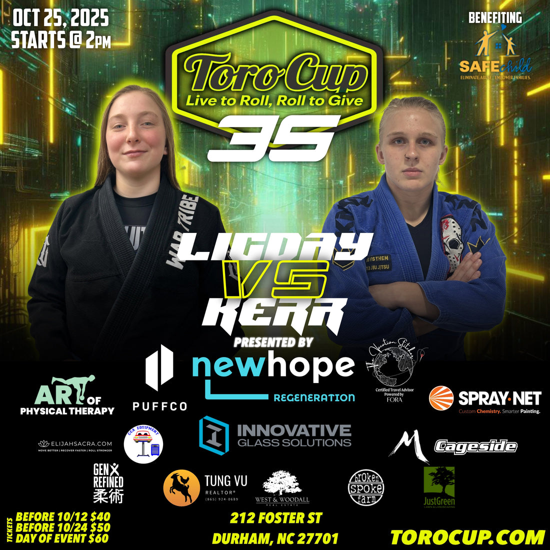 6. Anna Ligday (Revolution BJJ Ashland) vs. Zoe Kerr (G13 BJJ) Bow & Arrow Choke (3:12)