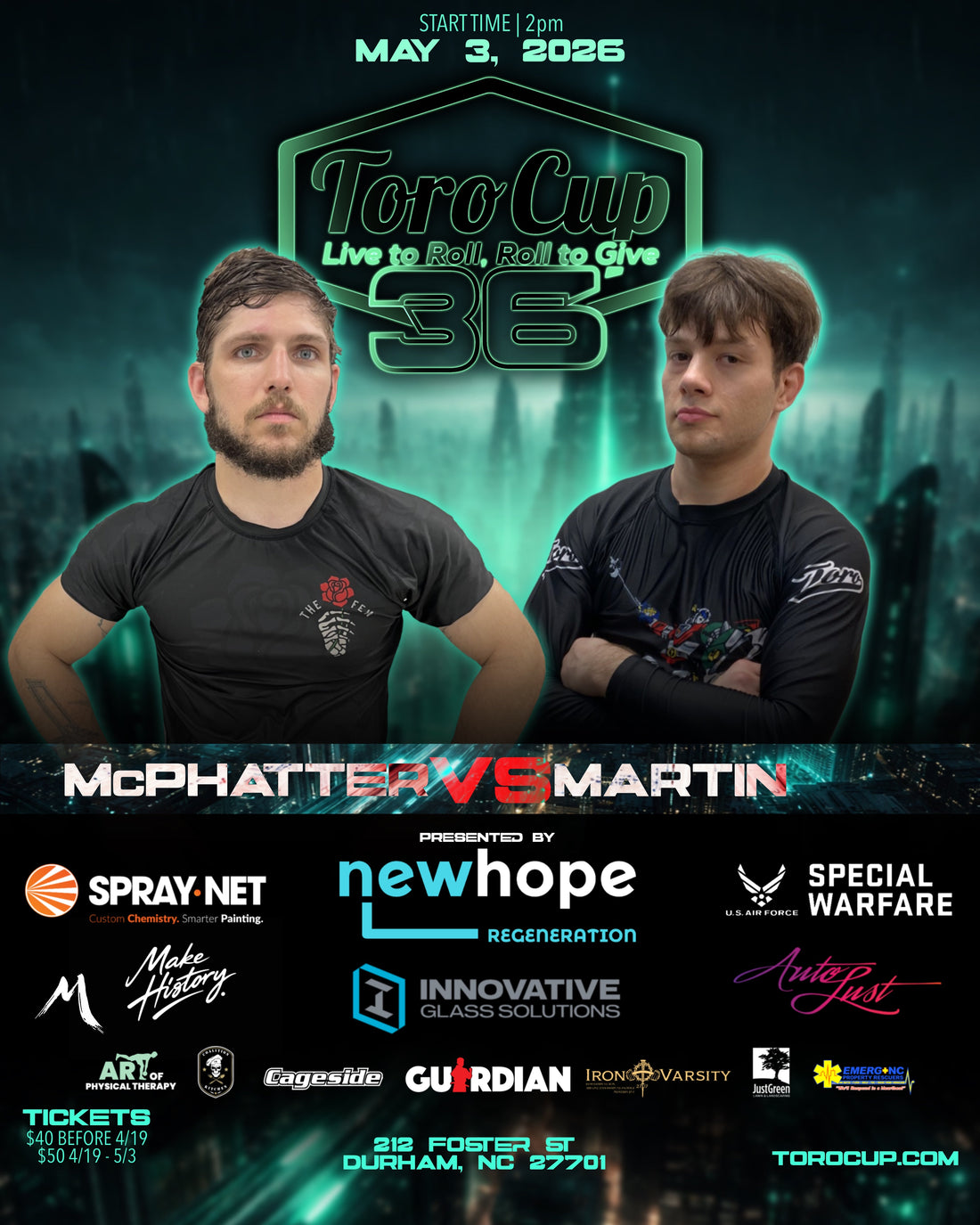 Dylan Martin (G13 BJJ) def. Dakota McPhatter (Bull & Bear) Triangle (2:21)