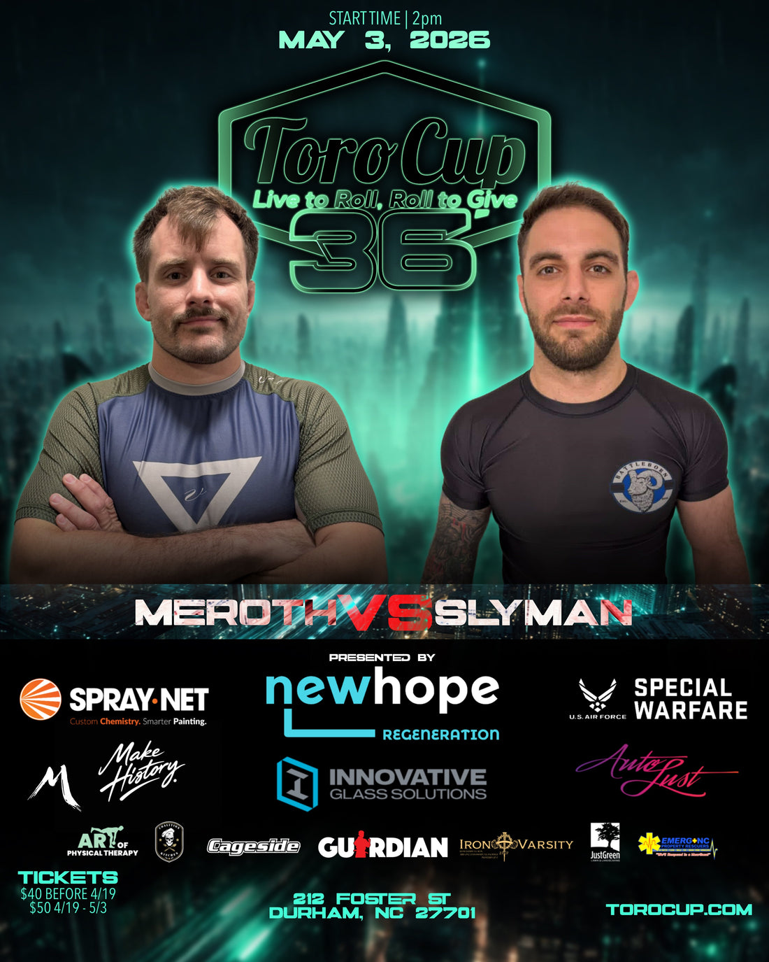 Zakkary Meroth (Revolution BJJ) def. Sam Slyman ( Battleborn BJJ & MMA) Toe Hold (6:08)