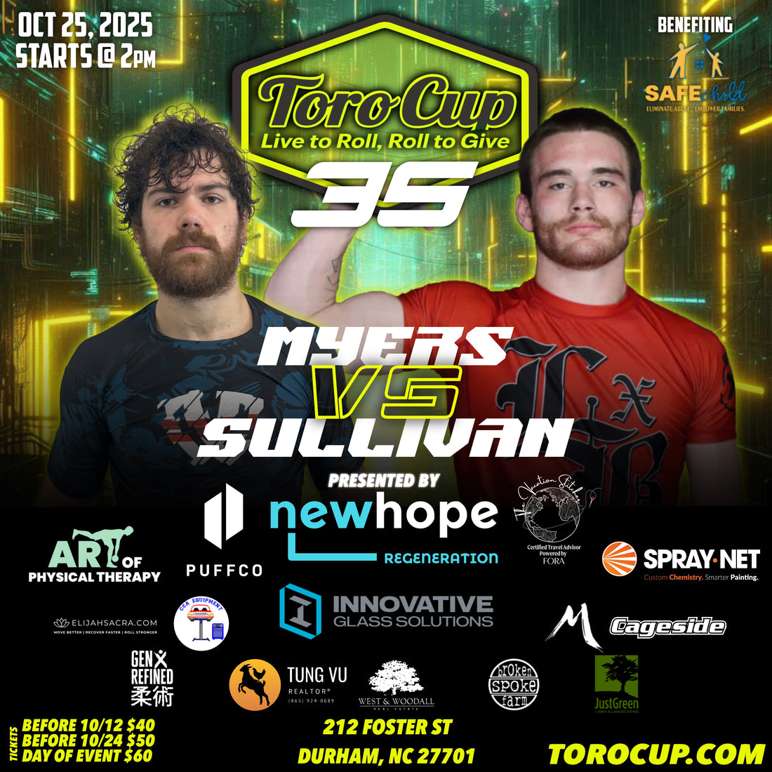 23. Asher Myers (Heelhooks Jiu Jitsu) def. Colton Sullivan (Soda City Combat Club) Triangle (:49) $ Submission Bonus $