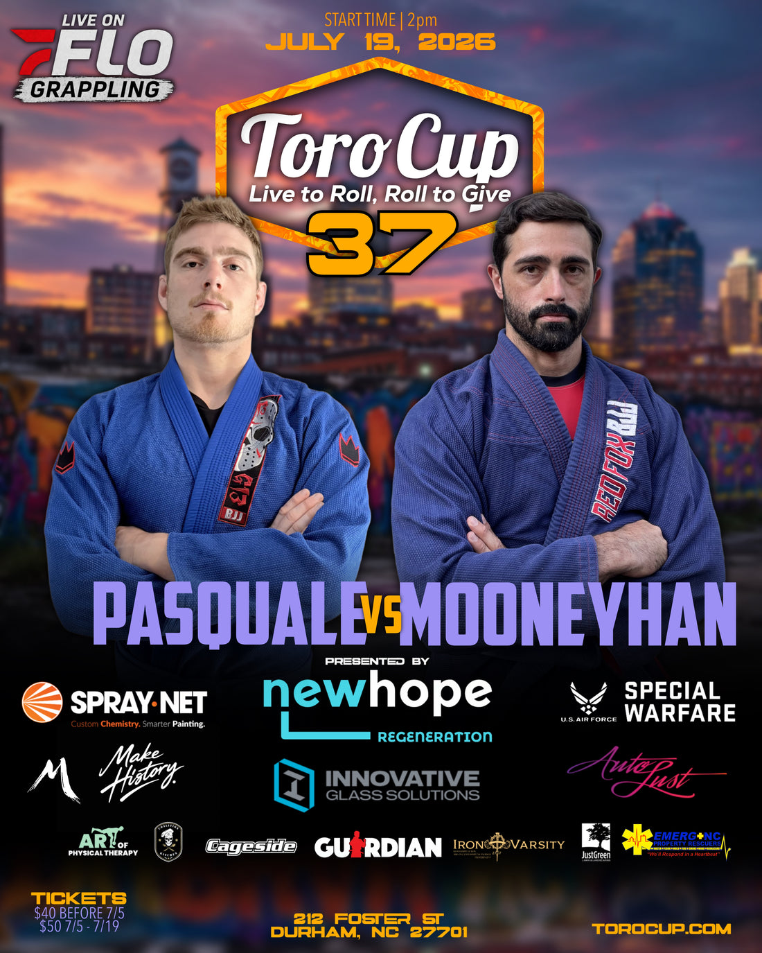 Patrick Pasquale (G13 BJJ Havelock) def. Glen Mooneyhan (Red Fox Jiu Jitsu) Triangle 7:50