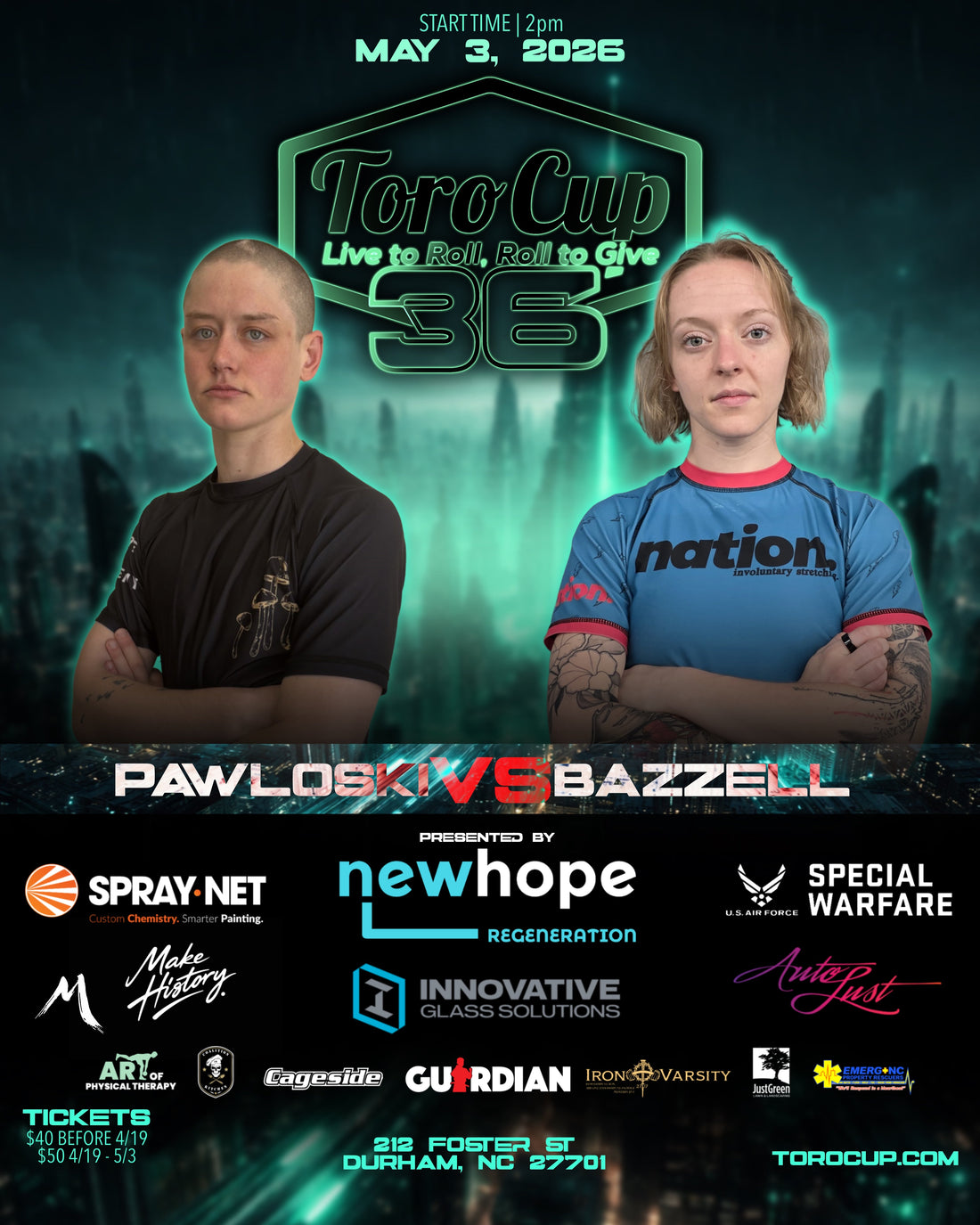 Aspen Pawloski (Elevate MMA) def.Dakota Bazzell (Renzo Gracie Special Ops) Mounted Triangle (3:36)