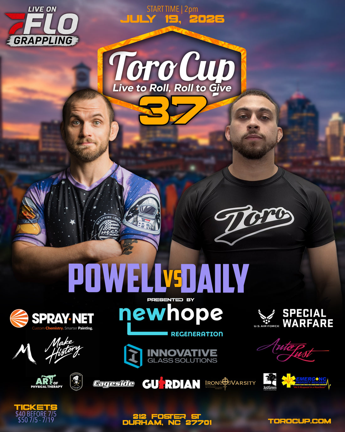 Mike Powell (Honest Grappling) def. Ethan Daily (The Next Element Academy) Twister OT *Make History Bonus*