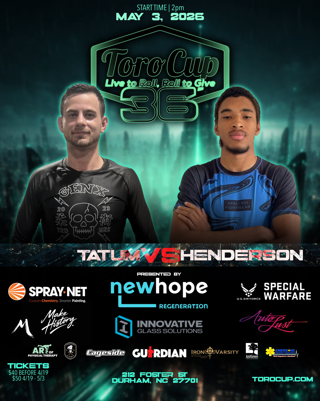 Eesa Henderson (Triangle Jiu Jitsu) def. Logan Tatum (TFTC) 14-4