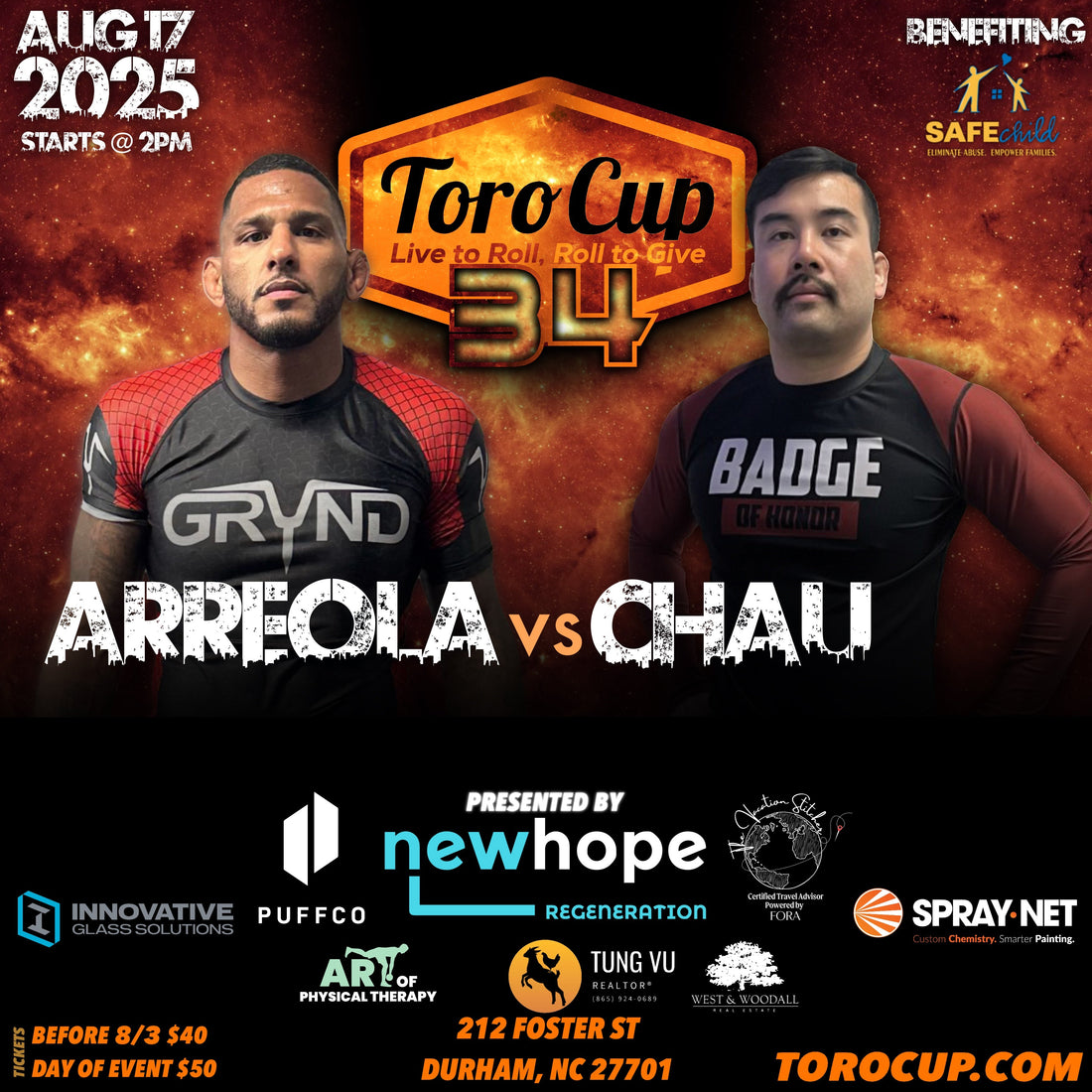 Ryan Arreola (Charlotte Jiu Jitsu Academy) def. Nathan Chau (Elevate MMA)*NoGi via triangle/arm bar (9:50)