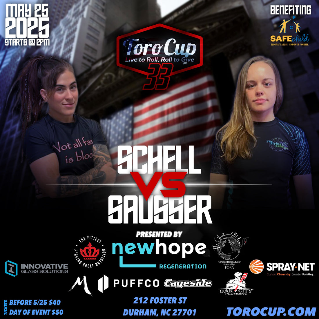 Taylor Sausser (Gustavo Machado BJJ Norfolk) def. Samantha Schell (Schell Shock BJJ ) Arm Triangle 4:19