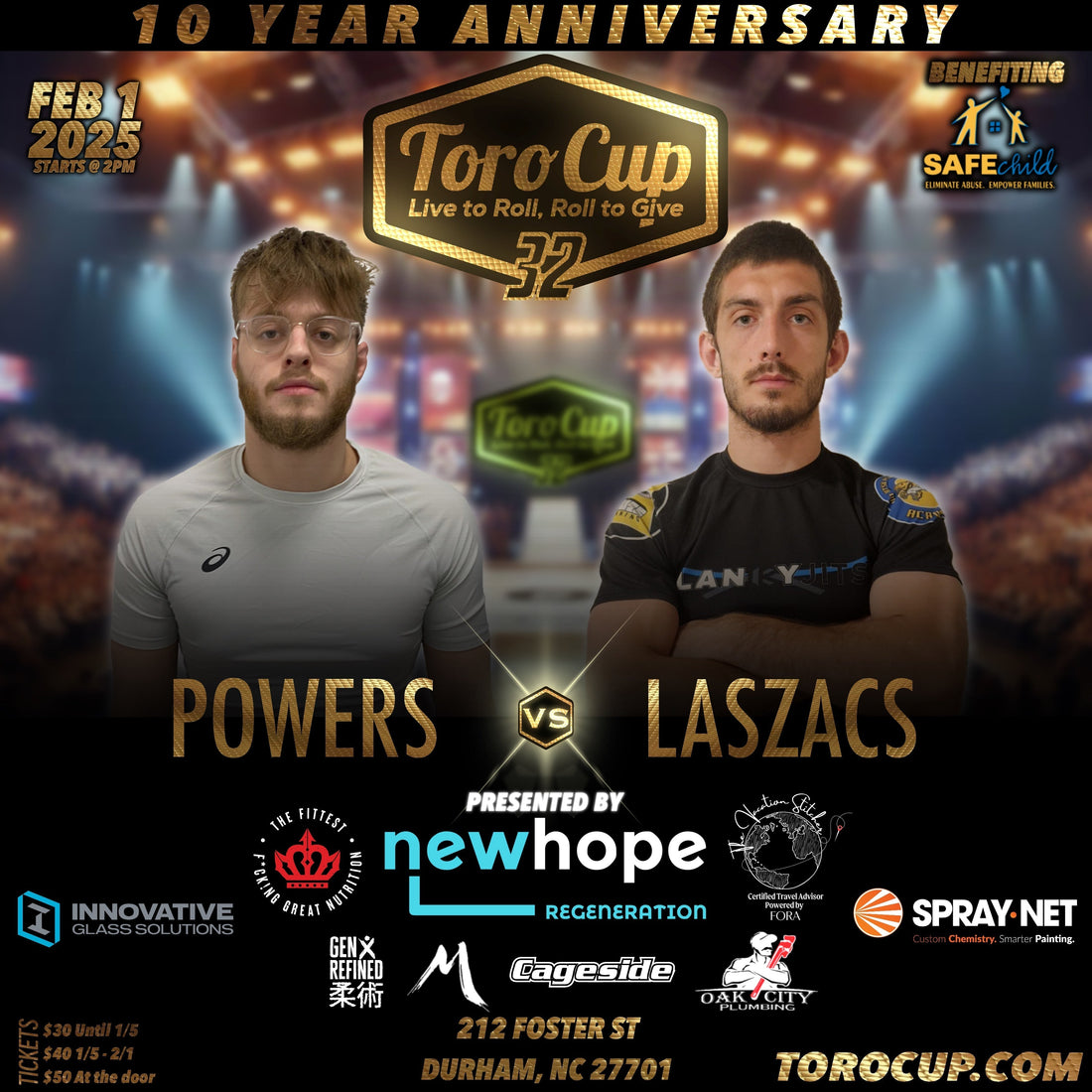 Lucas Laszacs (JJPA) def. Will Powers (Connection BJJ) Triangle/Armbar :33 Submission Bonus