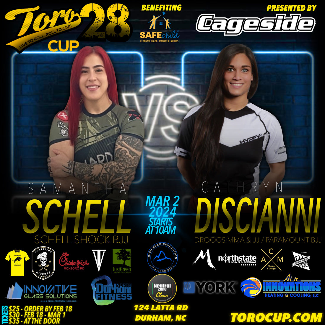 Cathryn Discianni (Droogs MMA/Paramount BJJ) def Samantha Schell 14-0