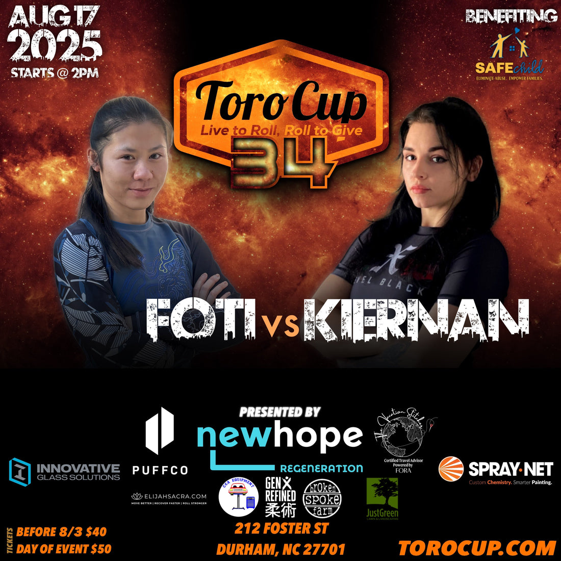 Renee Kiernan (Honest Grappling) def. Lia Foti (NXG Combat Sports) *NoGi 10-2