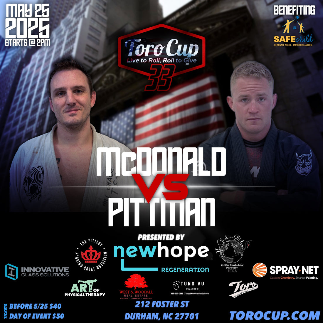 Ian McDonald (Quest Jiu Jitsu) def. Briggs Pittman (Bull & Bear) 19-0