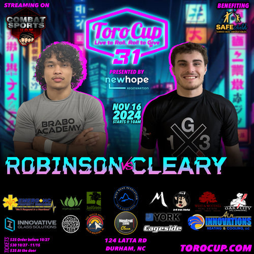 Camron Robinson (Brabo Academy) def. Sam Cleary (G13 BJJ) 2-0 OT