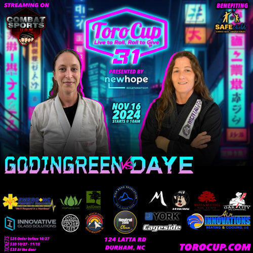 Sarah Daye (Mentality Martial Arts) def. Annika Godingreen (Chapel Hill Gracie Jiu Jitsu) Kimura 5:12