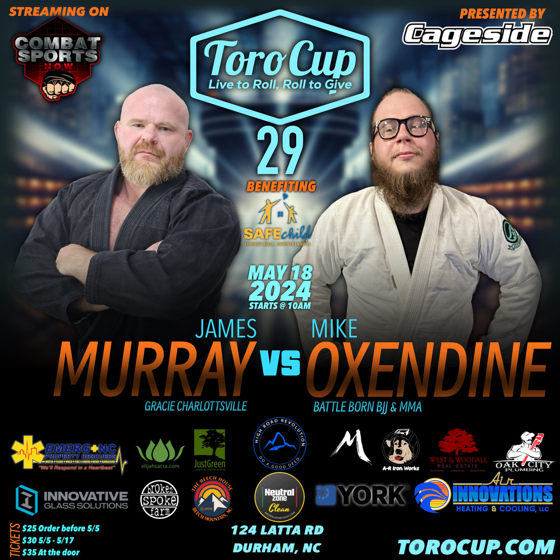 James Murray def Mike Oxendine  via collar choke :57 $500 Sub bonus winner