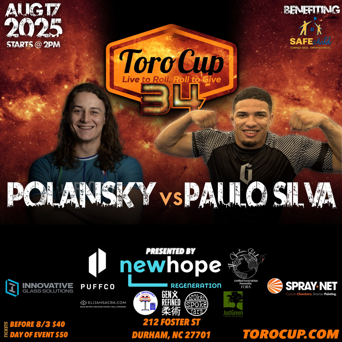 João Paulo Silva (Diego Ramalho BJJ) def. Jacob Polansky (Charlotte Jiu Jitsu Academy) *NoGi. via arm triangle (6:26)