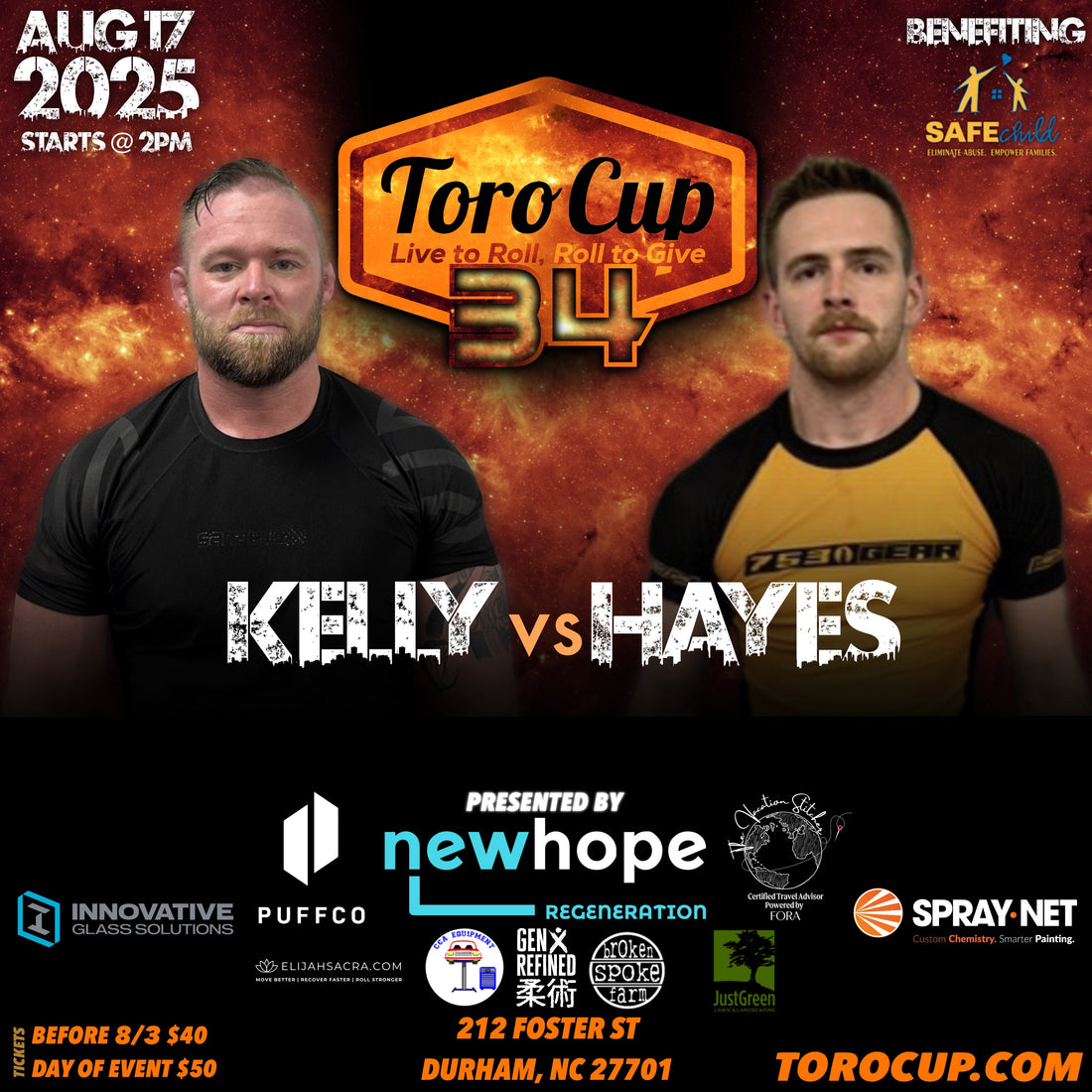 Bryan Hayes (Gracie Burlington) def. Jordan Kelly (Embrace Academy)*NoGi 8-3