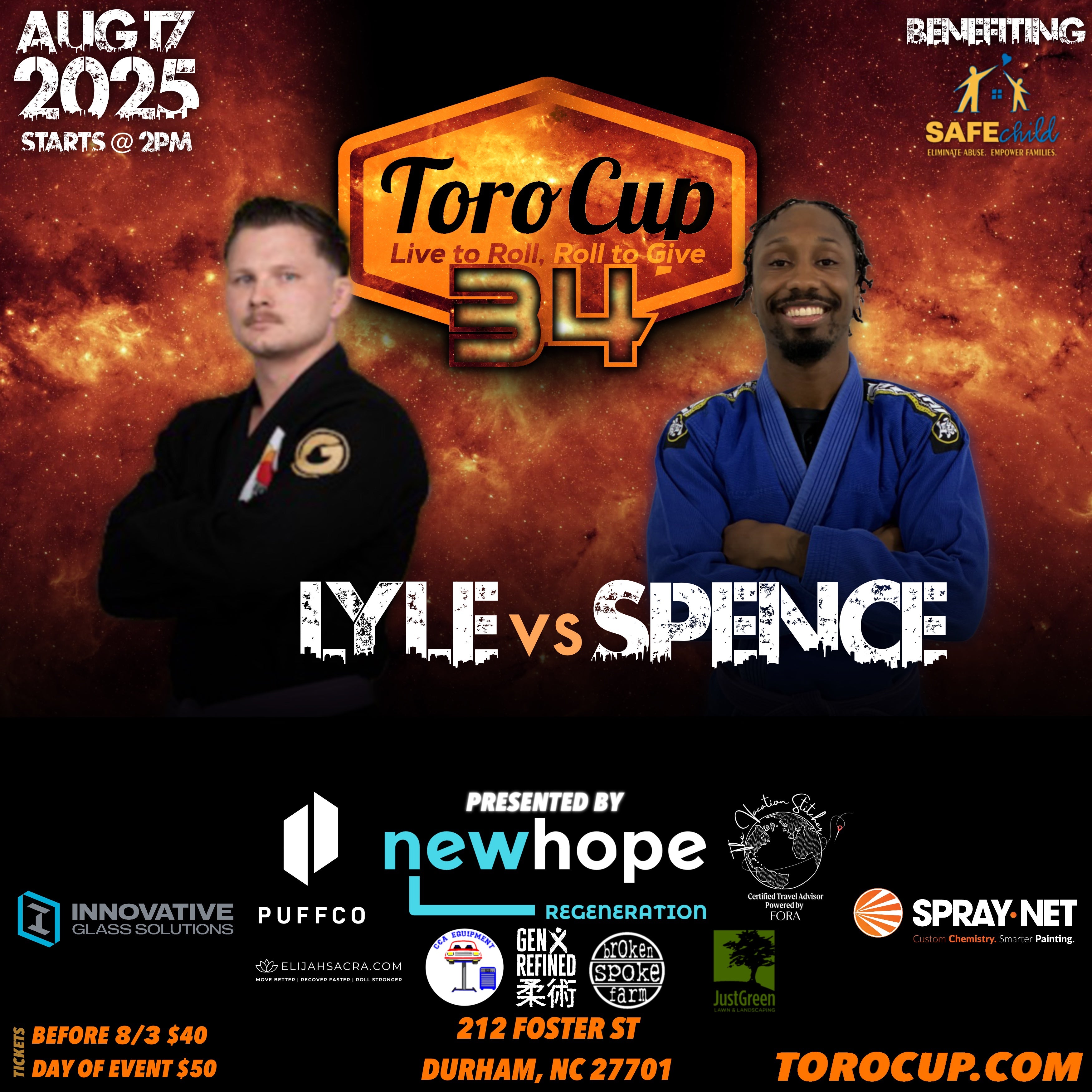 Andrew Lyle (RAW MMA) def. Kevin Spence (Schell Shock BJJ) 13-0 – Torocup