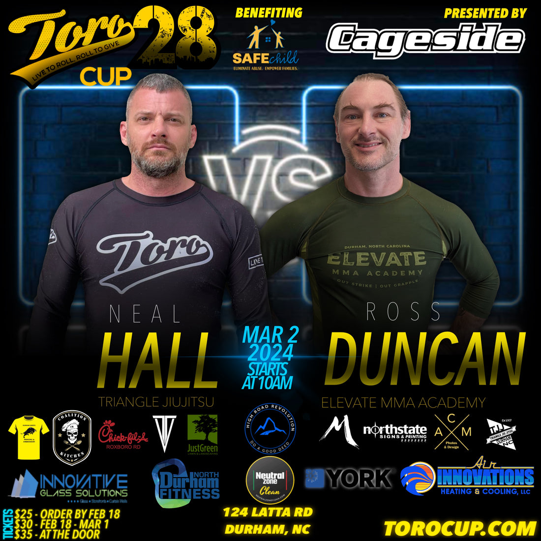 Ross Duncan def Neal Hall via Heel Hook 2:04