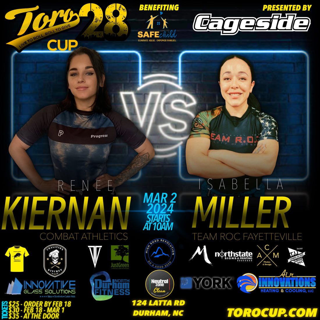 Isabella Miller def Renee Kiernan via Guillotine 4:14