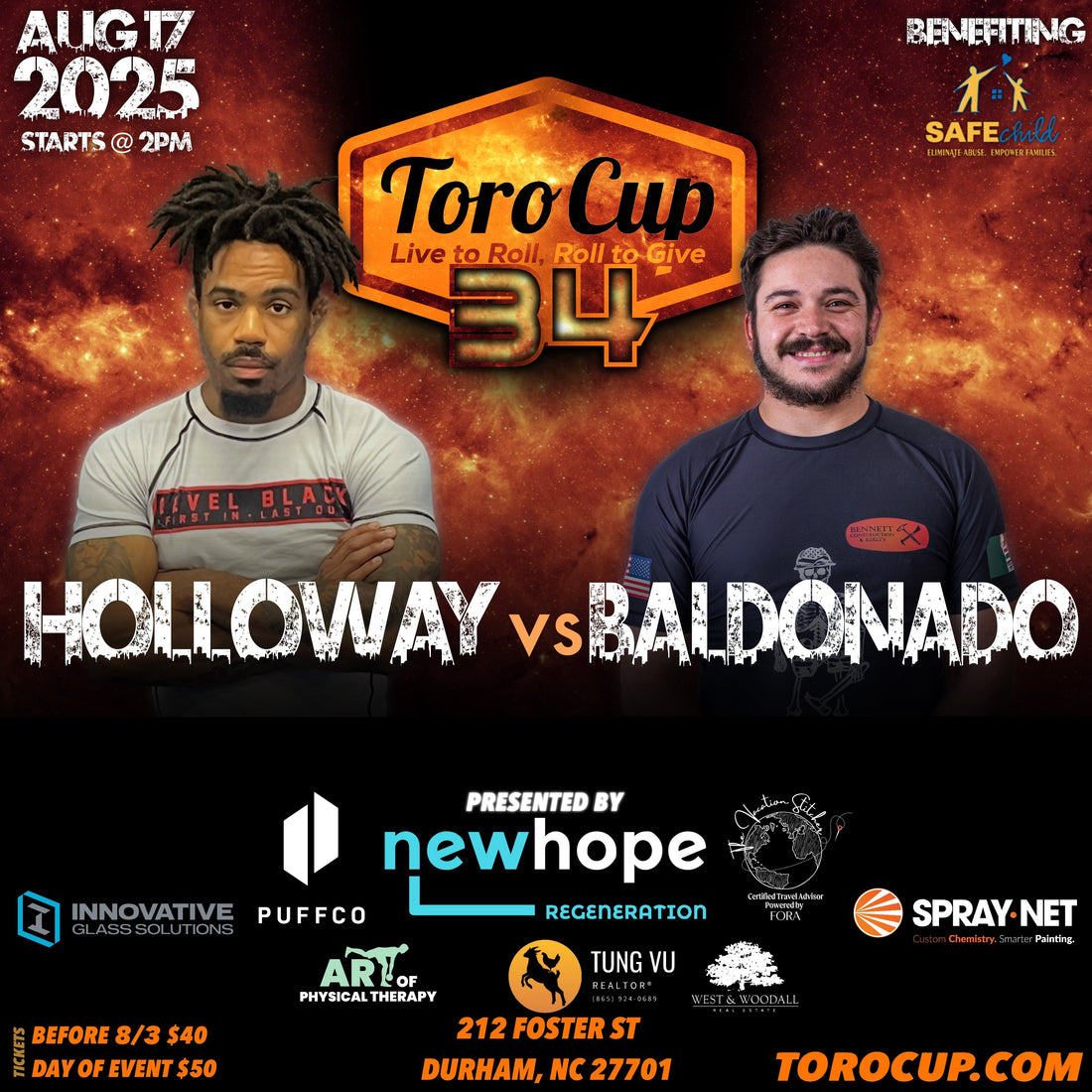 Brandon Holloway (Battleborn BJJ & MMA) def.. Raymond Baldonado (McCleary Jiu Jitsu) *NoGi 5-2