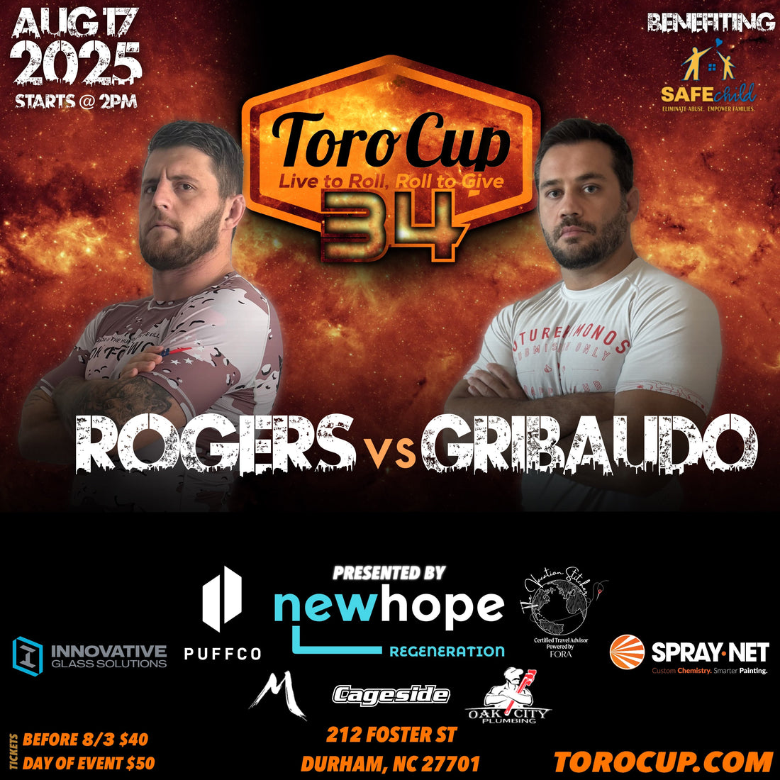 Joseph Gribaudo (Triangle Jiu Jitsu) def. Alex Rogers (Diego Bispo Academy) *NoGi 24-0